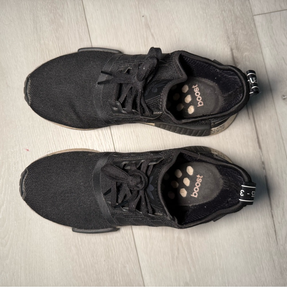 Adidas Black NMDs Running Shoes with Boost Technology